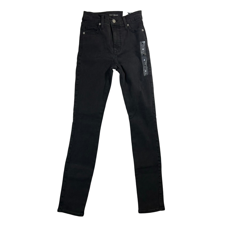 Lucky‎ Brand Uni-Fit Skinny Jeans Black W24 Regular High Rise Denim